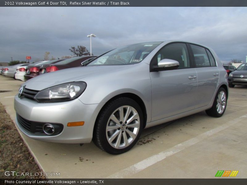 Reflex Silver Metallic / Titan Black 2012 Volkswagen Golf 4 Door TDI