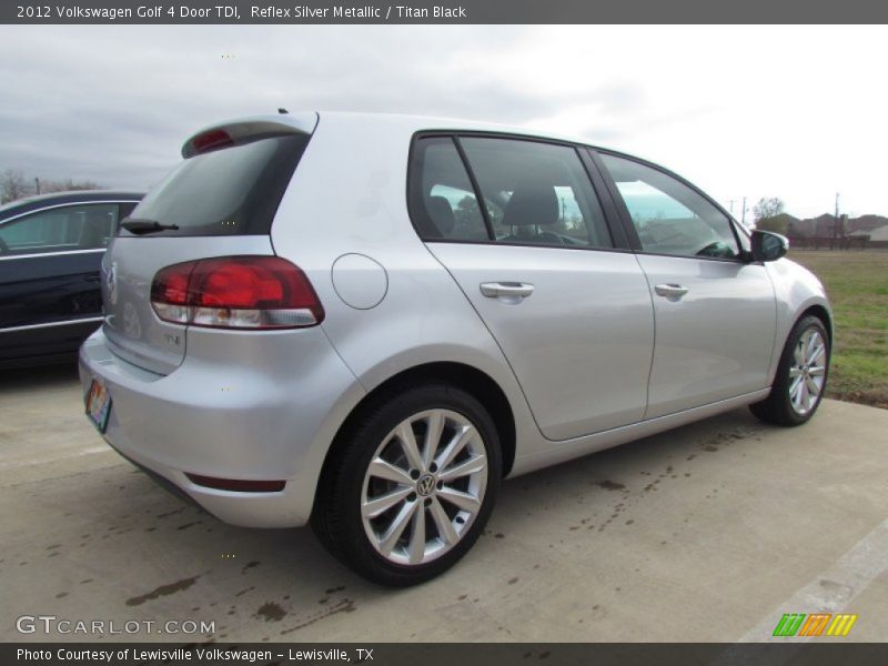 Reflex Silver Metallic / Titan Black 2012 Volkswagen Golf 4 Door TDI