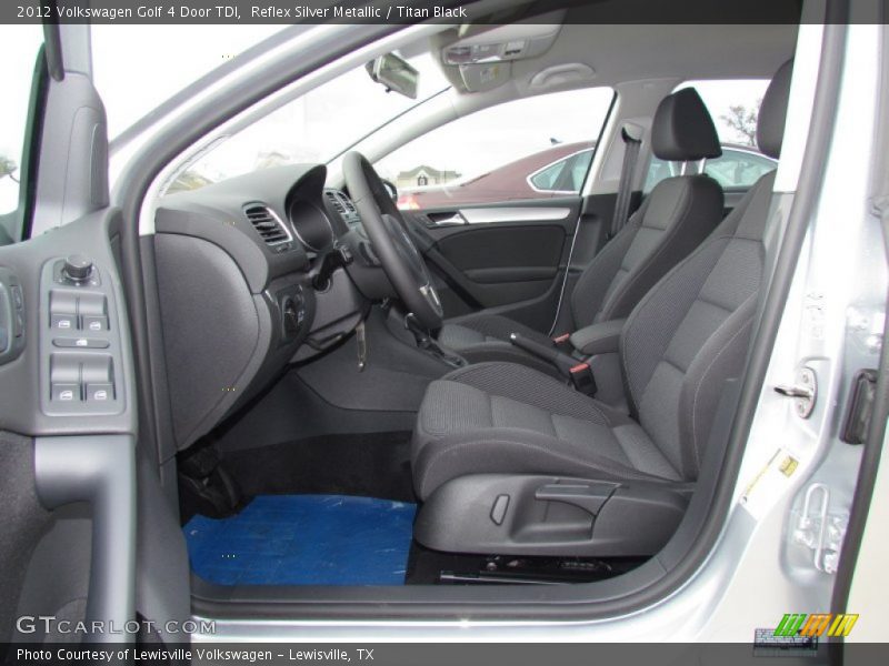 Reflex Silver Metallic / Titan Black 2012 Volkswagen Golf 4 Door TDI