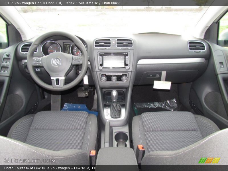 Reflex Silver Metallic / Titan Black 2012 Volkswagen Golf 4 Door TDI