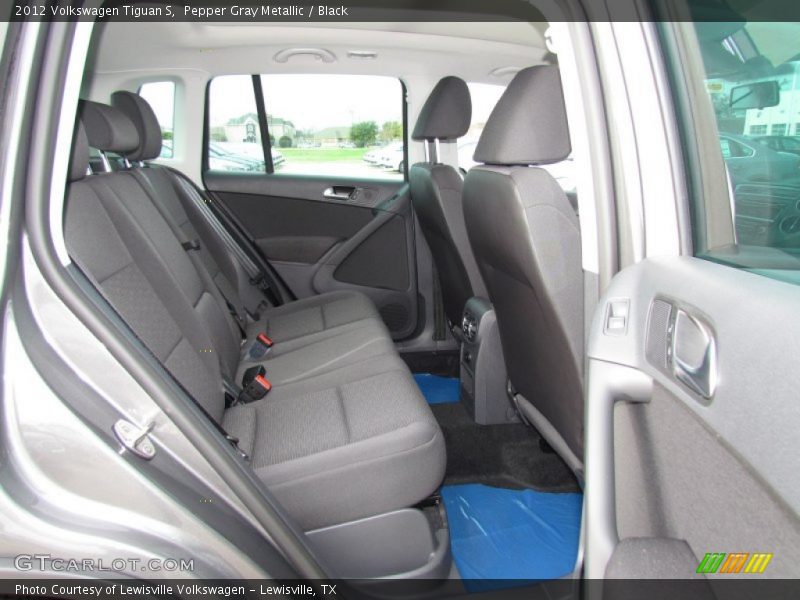 Pepper Gray Metallic / Black 2012 Volkswagen Tiguan S