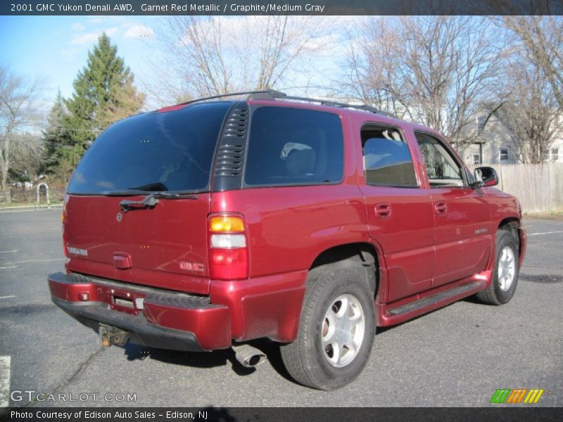 Garnet Red Metallic / Graphite/Medium Gray 2001 GMC Yukon Denali AWD