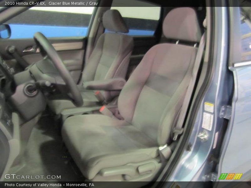 Glacier Blue Metallic / Gray 2010 Honda CR-V EX