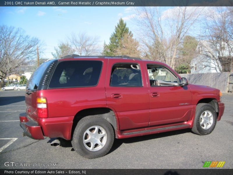 Garnet Red Metallic / Graphite/Medium Gray 2001 GMC Yukon Denali AWD