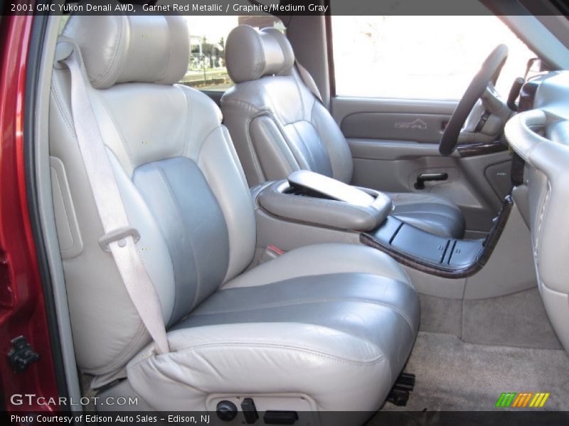Garnet Red Metallic / Graphite/Medium Gray 2001 GMC Yukon Denali AWD