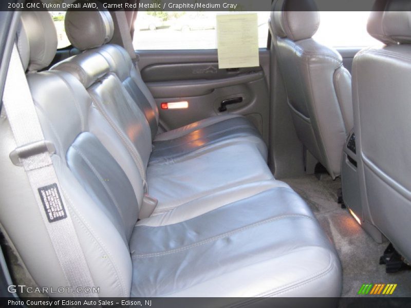 Garnet Red Metallic / Graphite/Medium Gray 2001 GMC Yukon Denali AWD