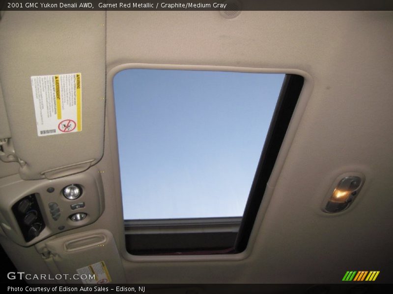 Garnet Red Metallic / Graphite/Medium Gray 2001 GMC Yukon Denali AWD