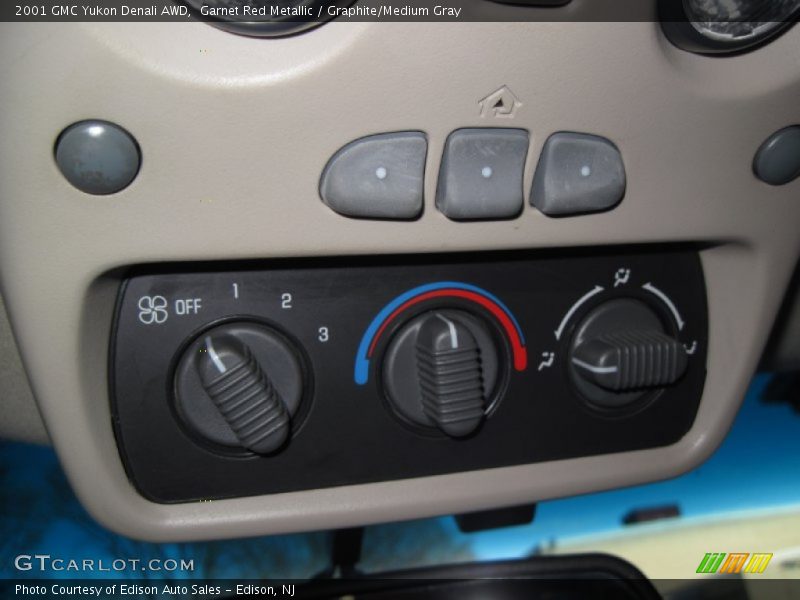 Garnet Red Metallic / Graphite/Medium Gray 2001 GMC Yukon Denali AWD