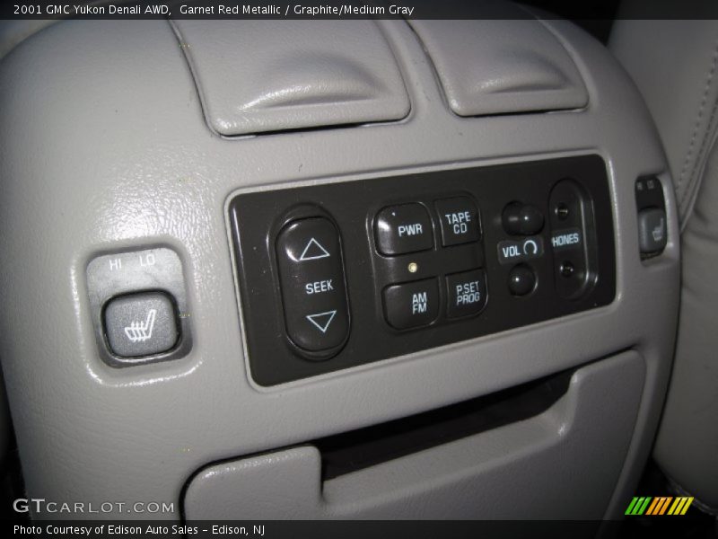 Garnet Red Metallic / Graphite/Medium Gray 2001 GMC Yukon Denali AWD