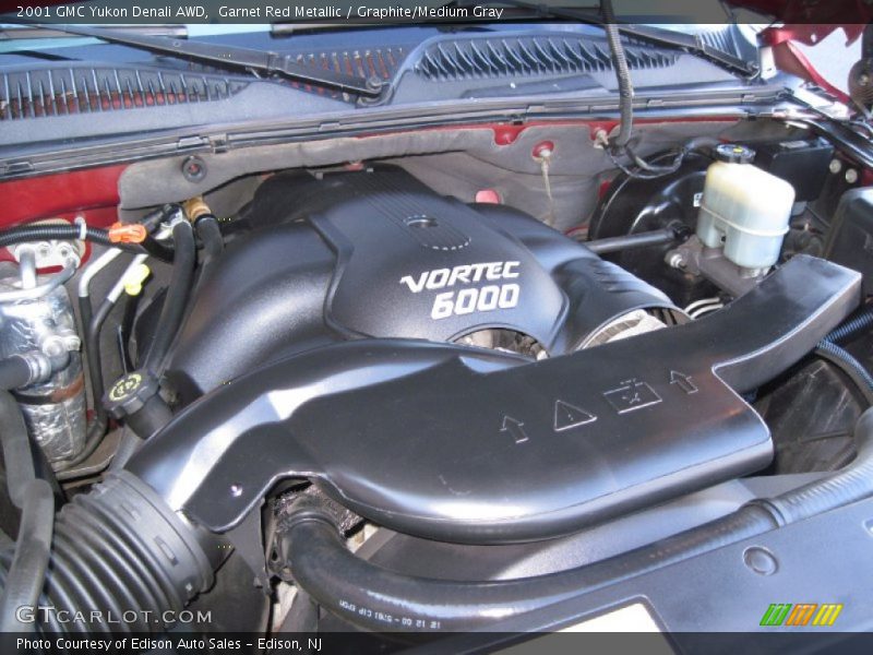Garnet Red Metallic / Graphite/Medium Gray 2001 GMC Yukon Denali AWD