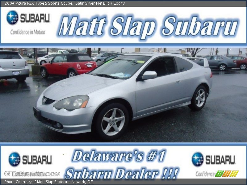 Satin Silver Metallic / Ebony 2004 Acura RSX Type S Sports Coupe