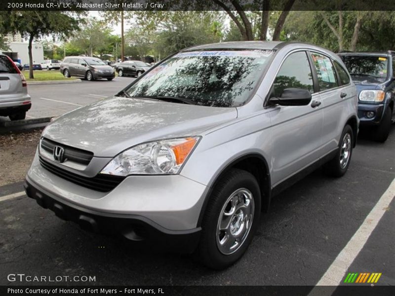Alabaster Silver Metallic / Gray 2009 Honda CR-V LX