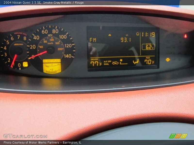 Smoke Gray Metallic / Rouge 2004 Nissan Quest 3.5 SE