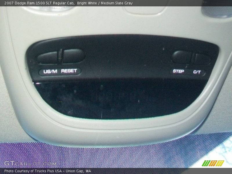 Bright White / Medium Slate Gray 2007 Dodge Ram 1500 SLT Regular Cab