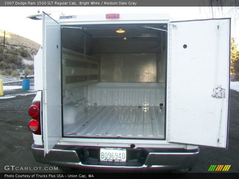 Bright White / Medium Slate Gray 2007 Dodge Ram 1500 SLT Regular Cab