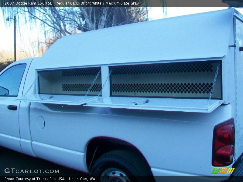 Bright White / Medium Slate Gray 2007 Dodge Ram 1500 SLT Regular Cab