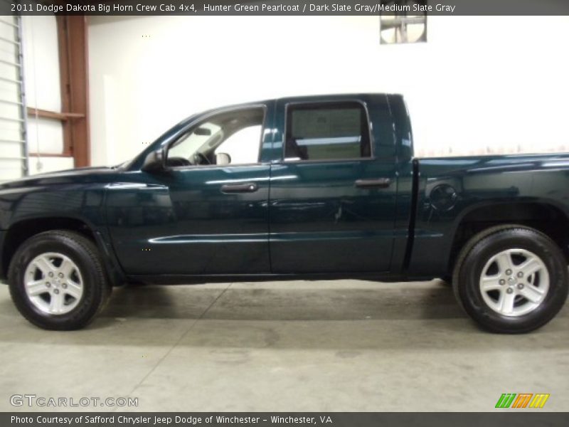Hunter Green Pearlcoat / Dark Slate Gray/Medium Slate Gray 2011 Dodge Dakota Big Horn Crew Cab 4x4