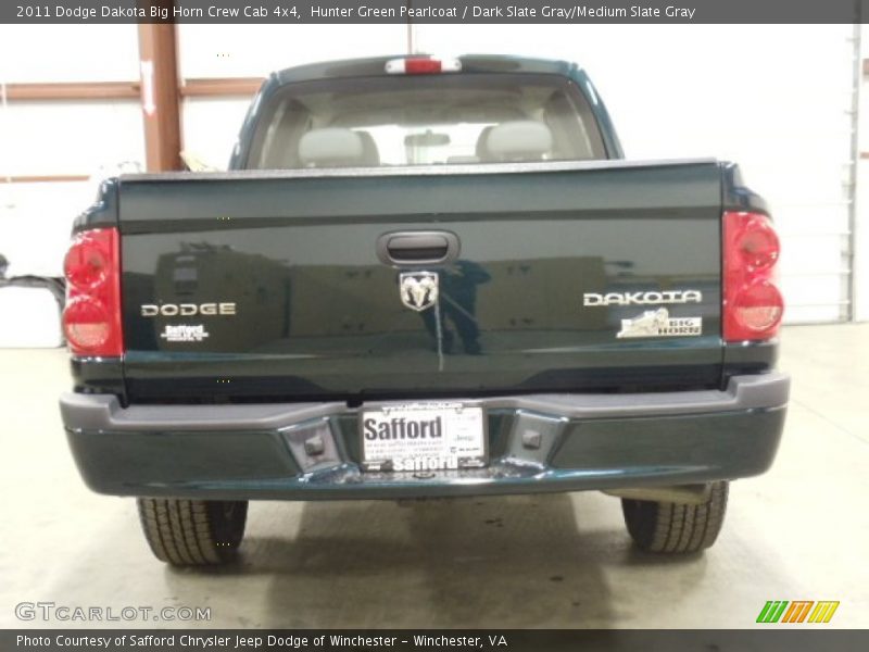 Hunter Green Pearlcoat / Dark Slate Gray/Medium Slate Gray 2011 Dodge Dakota Big Horn Crew Cab 4x4