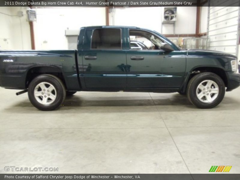 Hunter Green Pearlcoat / Dark Slate Gray/Medium Slate Gray 2011 Dodge Dakota Big Horn Crew Cab 4x4