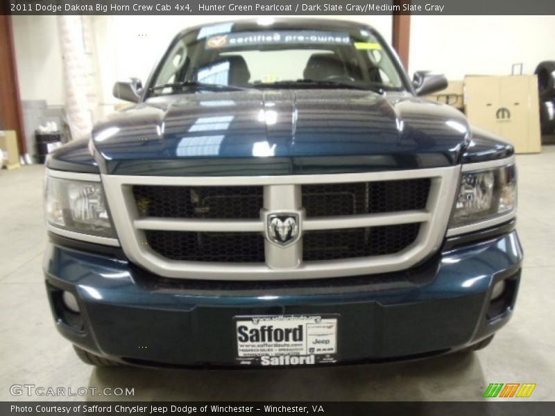 Hunter Green Pearlcoat / Dark Slate Gray/Medium Slate Gray 2011 Dodge Dakota Big Horn Crew Cab 4x4