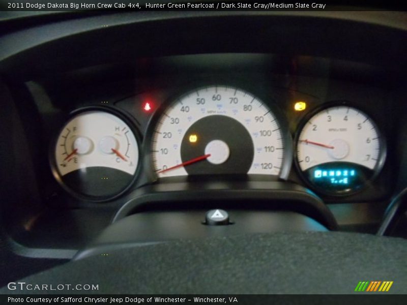 Hunter Green Pearlcoat / Dark Slate Gray/Medium Slate Gray 2011 Dodge Dakota Big Horn Crew Cab 4x4
