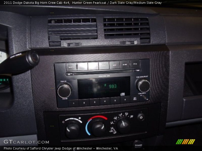 Hunter Green Pearlcoat / Dark Slate Gray/Medium Slate Gray 2011 Dodge Dakota Big Horn Crew Cab 4x4