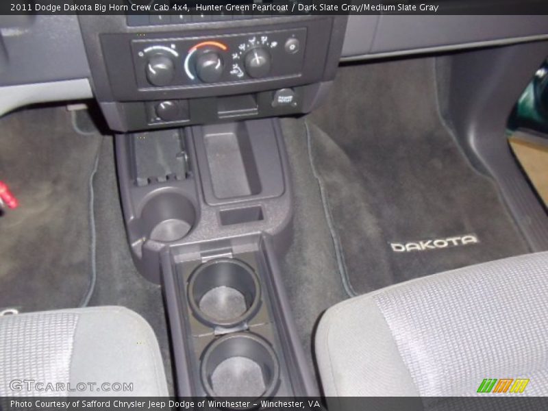Hunter Green Pearlcoat / Dark Slate Gray/Medium Slate Gray 2011 Dodge Dakota Big Horn Crew Cab 4x4