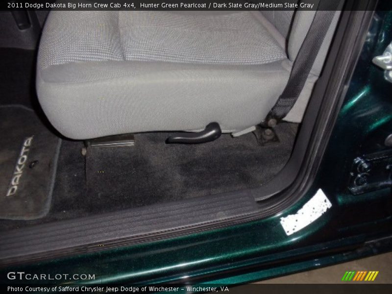 Hunter Green Pearlcoat / Dark Slate Gray/Medium Slate Gray 2011 Dodge Dakota Big Horn Crew Cab 4x4