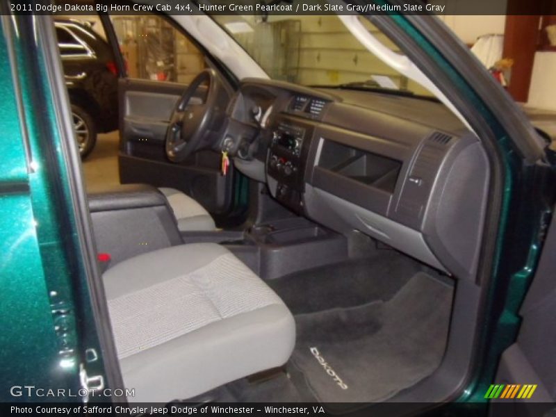 Hunter Green Pearlcoat / Dark Slate Gray/Medium Slate Gray 2011 Dodge Dakota Big Horn Crew Cab 4x4