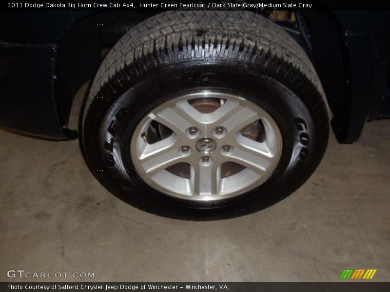 Hunter Green Pearlcoat / Dark Slate Gray/Medium Slate Gray 2011 Dodge Dakota Big Horn Crew Cab 4x4
