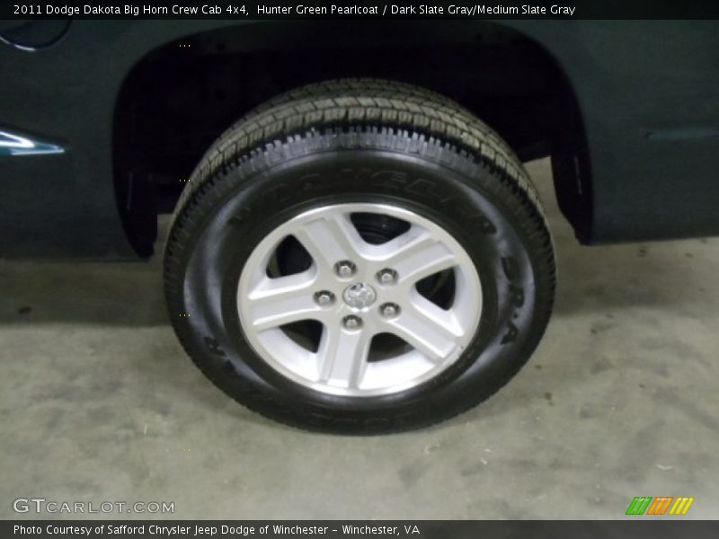 Hunter Green Pearlcoat / Dark Slate Gray/Medium Slate Gray 2011 Dodge Dakota Big Horn Crew Cab 4x4