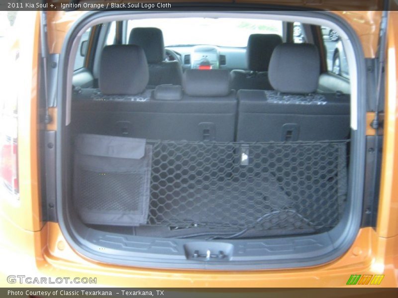 Ignition Orange / Black Soul Logo Cloth 2011 Kia Soul +