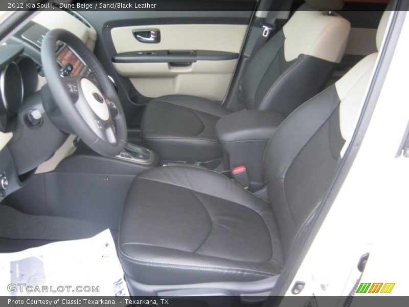  2012 Soul ! Sand/Black Leather Interior