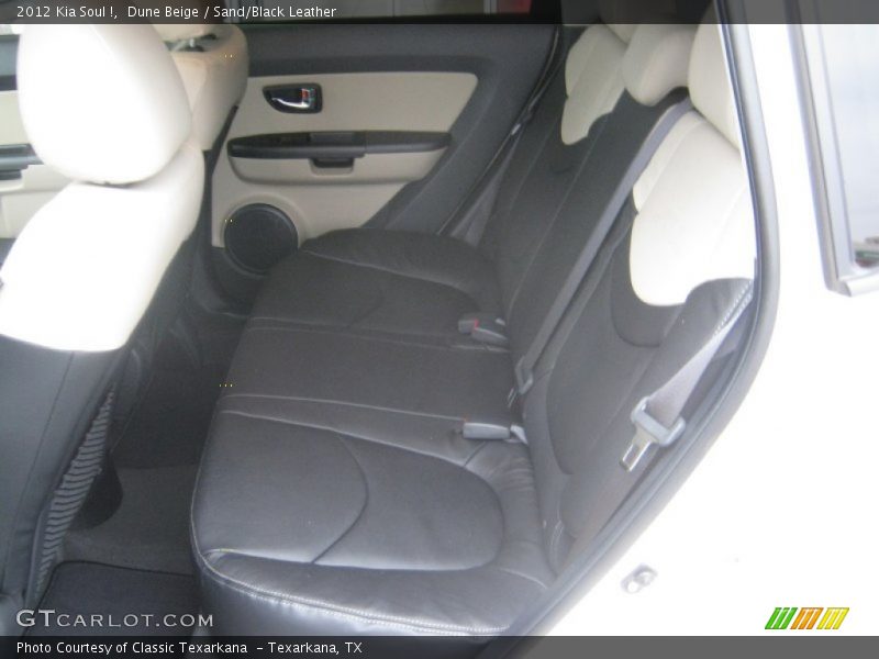  2012 Soul ! Sand/Black Leather Interior