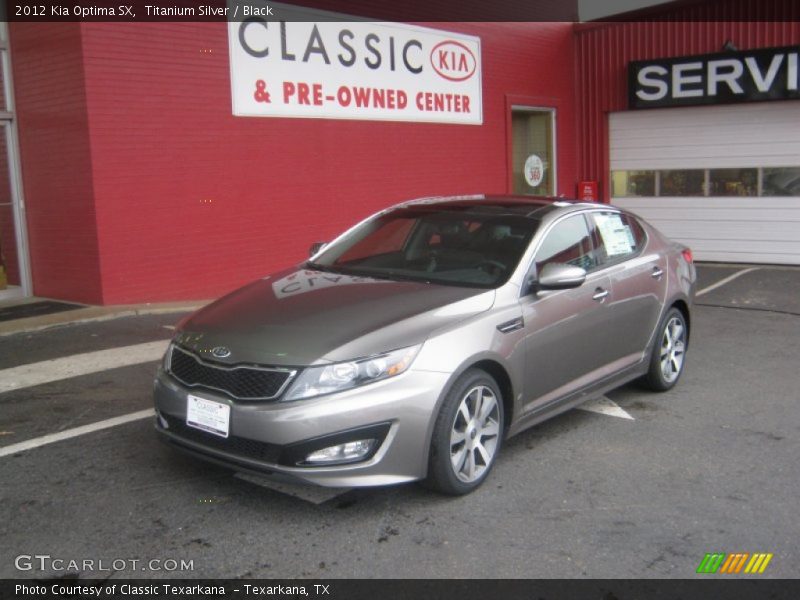 Titanium Silver / Black 2012 Kia Optima SX