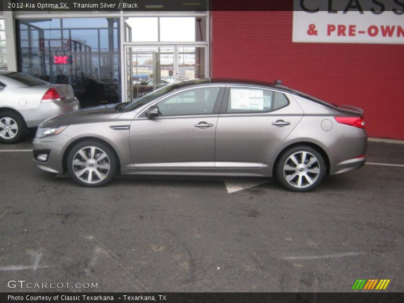 Titanium Silver / Black 2012 Kia Optima SX