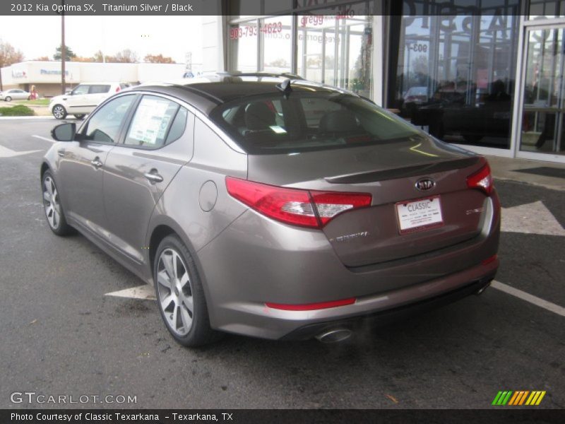 Titanium Silver / Black 2012 Kia Optima SX