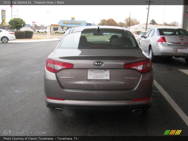 Titanium Silver / Black 2012 Kia Optima SX