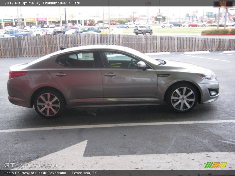 Titanium Silver / Black 2012 Kia Optima SX