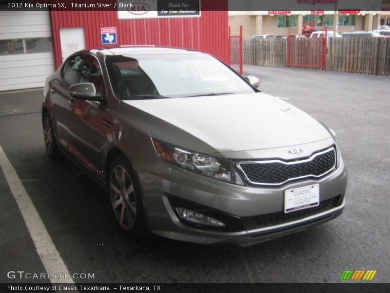 Titanium Silver / Black 2012 Kia Optima SX
