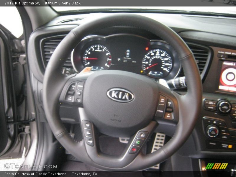 Titanium Silver / Black 2012 Kia Optima SX