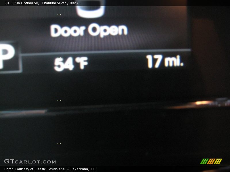 Titanium Silver / Black 2012 Kia Optima SX