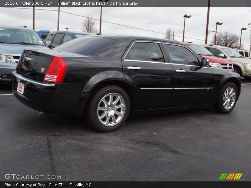 Brilliant Black Crystal Pearl / Dark Slate Gray 2010 Chrysler 300 C HEMI