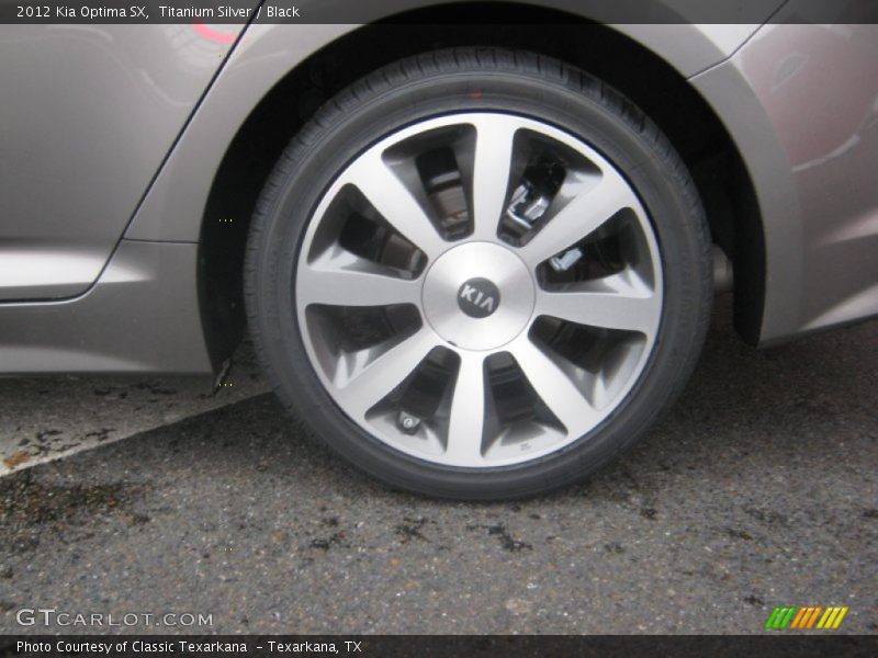 Titanium Silver / Black 2012 Kia Optima SX