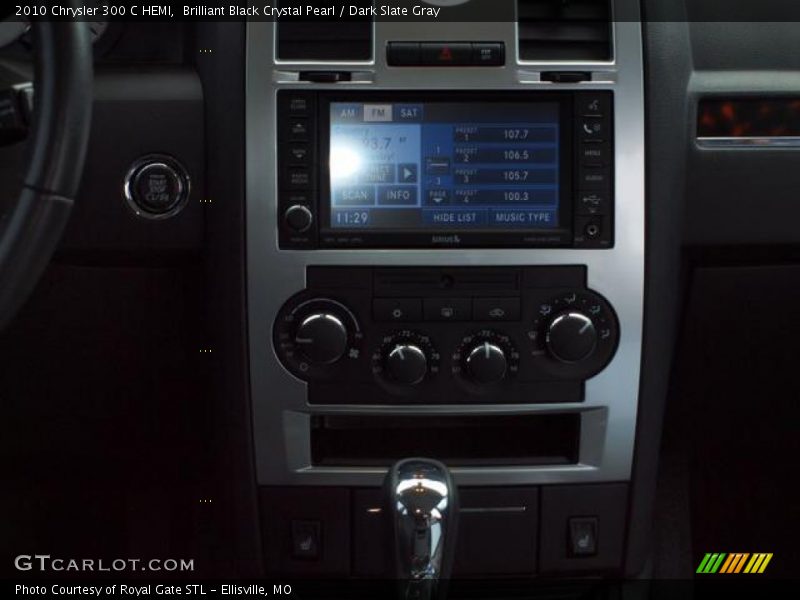 Brilliant Black Crystal Pearl / Dark Slate Gray 2010 Chrysler 300 C HEMI