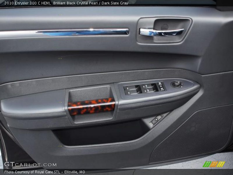 Brilliant Black Crystal Pearl / Dark Slate Gray 2010 Chrysler 300 C HEMI