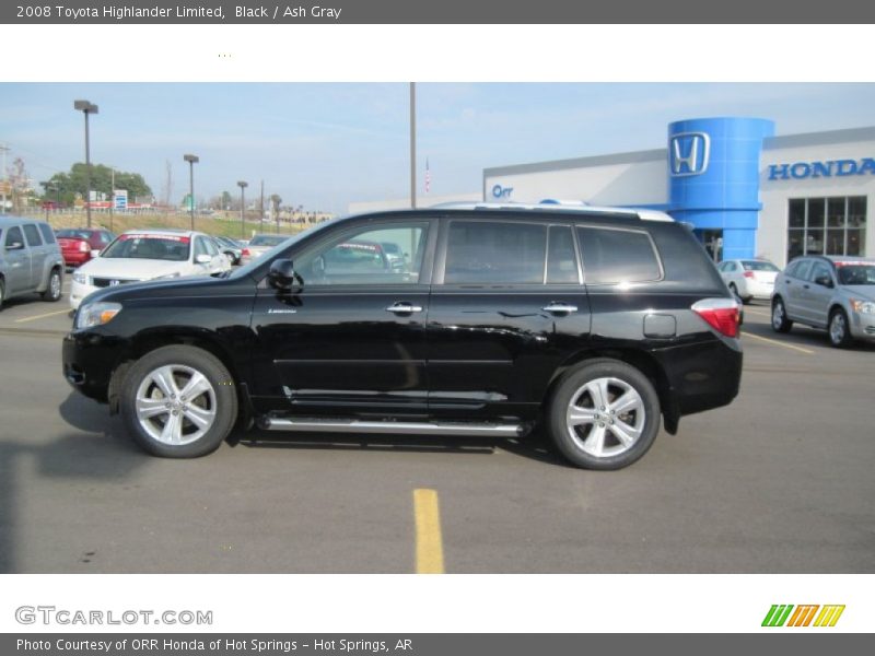 Black / Ash Gray 2008 Toyota Highlander Limited