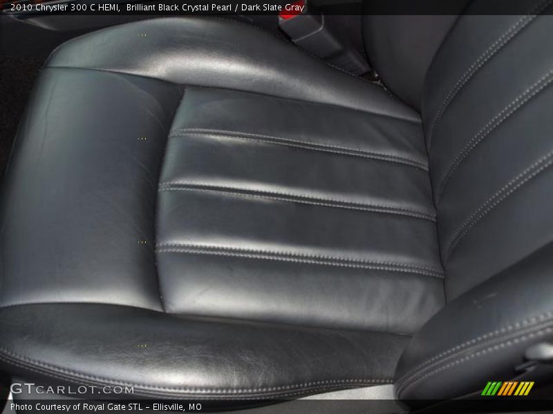 Brilliant Black Crystal Pearl / Dark Slate Gray 2010 Chrysler 300 C HEMI