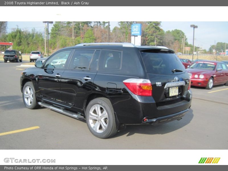 Black / Ash Gray 2008 Toyota Highlander Limited