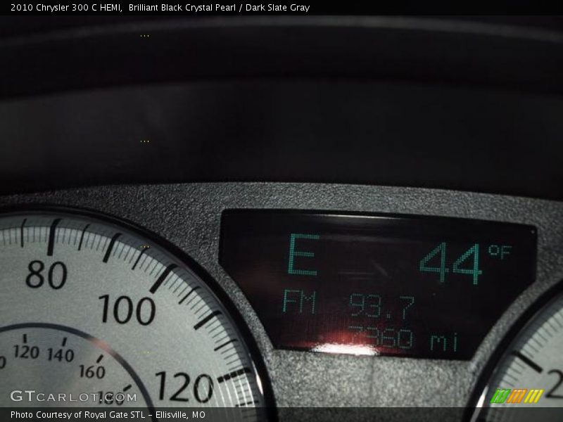 Brilliant Black Crystal Pearl / Dark Slate Gray 2010 Chrysler 300 C HEMI